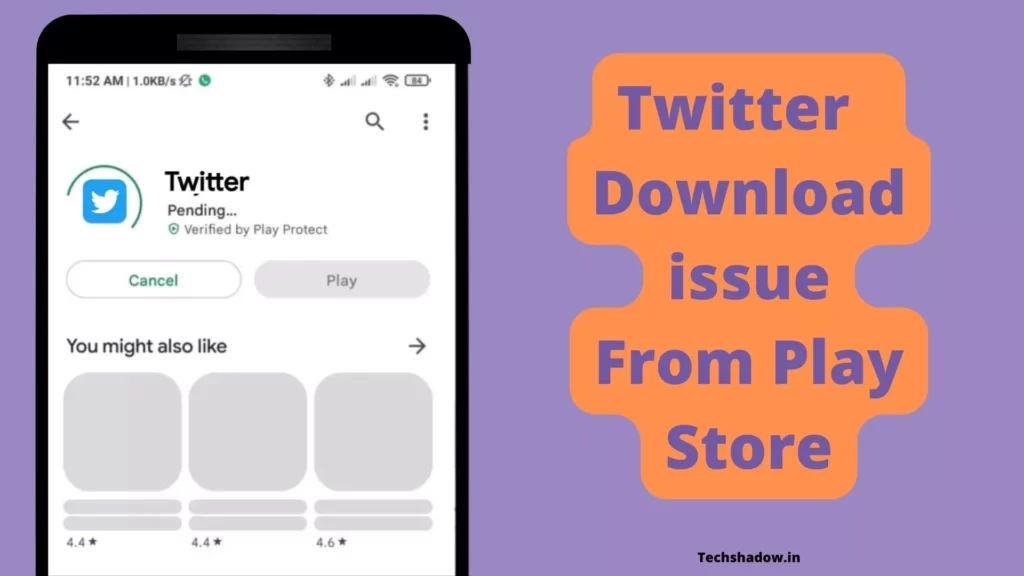 Twitter Download Error On Play Store 1